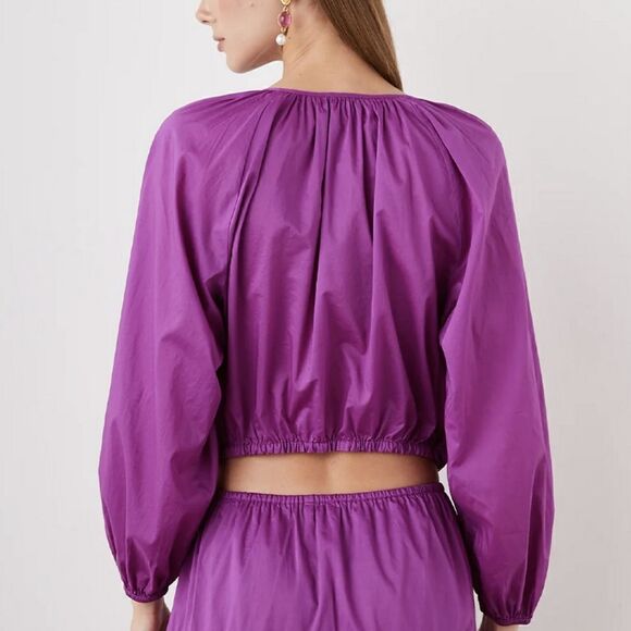 NWOT Rails Katia Lonf Sleeve Top in Berry - Picture 3 of 7